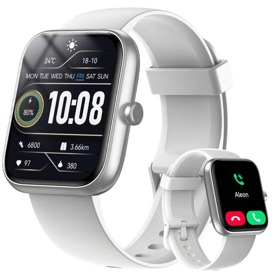 Faweio Smart Watch For Men Women With Bluetooth Call, Alexa Built-In, 1.83" Smartwatch, 100+ Sport Modes Activity Trackers IP68 Waterproof